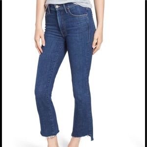 MOTHER Insider crop step fray.